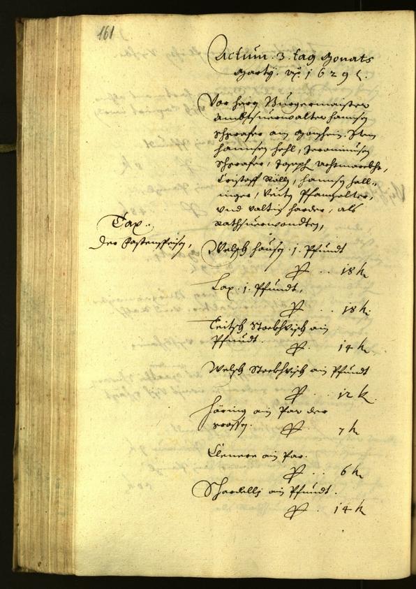 Civic Archives of Bozen-Bolzano - BOhisto Minutes of the council 1629 