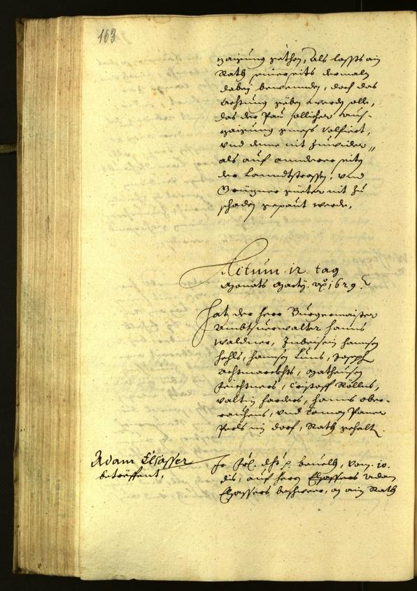 Civic Archives of Bozen-Bolzano - BOhisto Minutes of the council 1629 