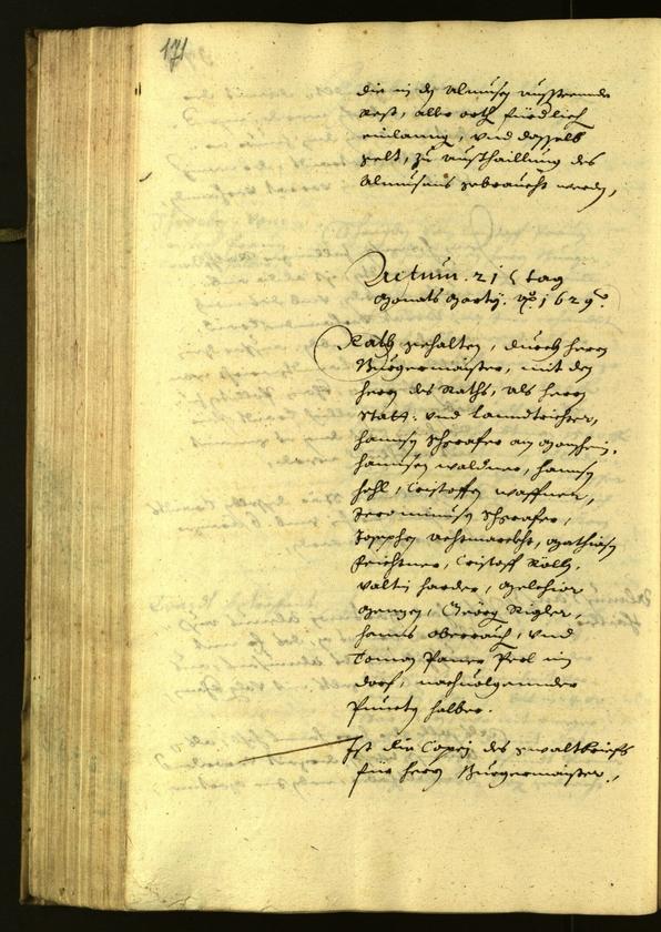 Civic Archives of Bozen-Bolzano - BOhisto Minutes of the council 1629 