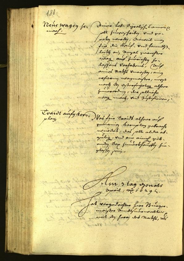 Civic Archives of Bozen-Bolzano - BOhisto Minutes of the council 1629 