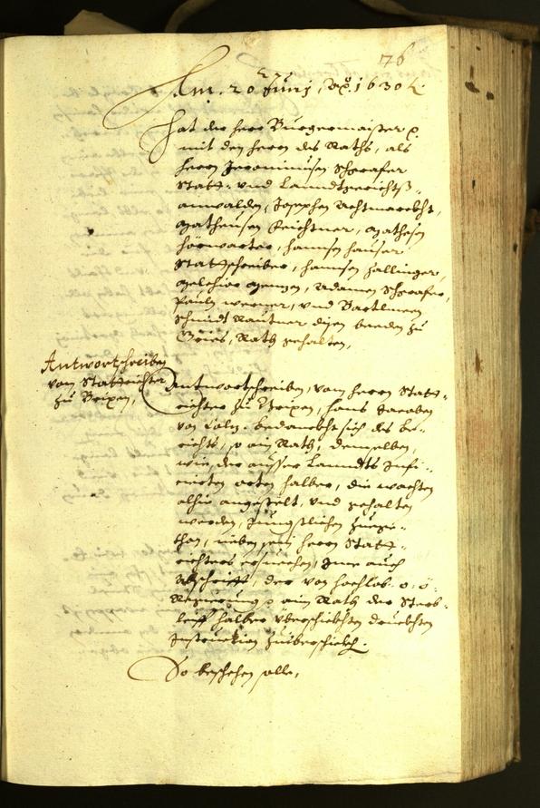 Civic Archives of Bozen-Bolzano - BOhisto Minutes of the council 1630 