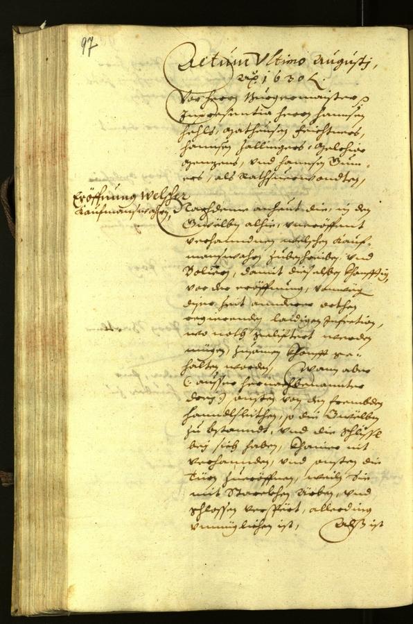 Civic Archives of Bozen-Bolzano - BOhisto Minutes of the council 1630 