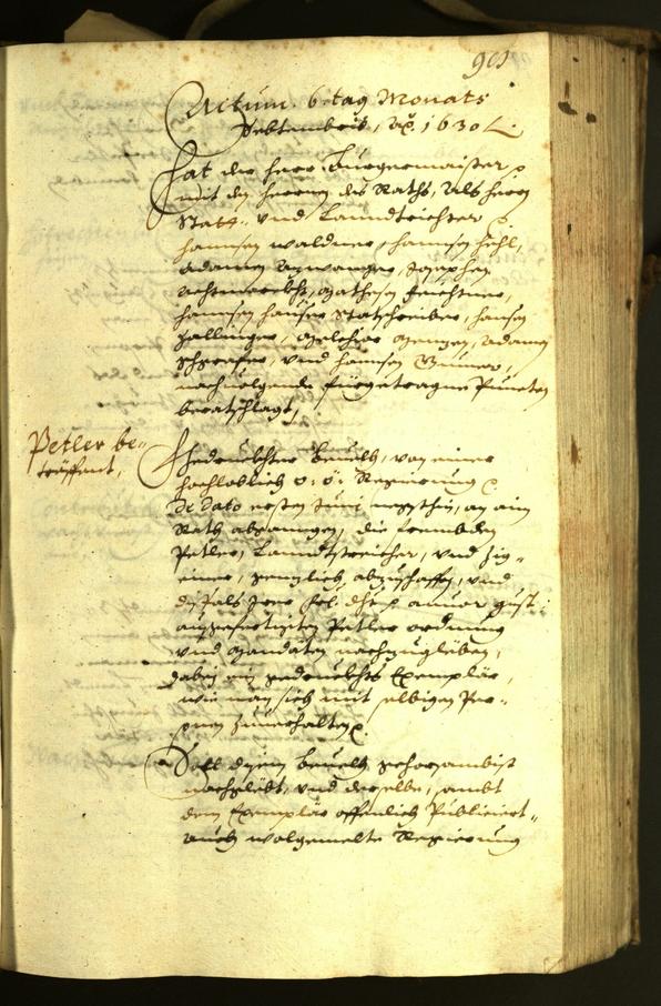 Civic Archives of Bozen-Bolzano - BOhisto Minutes of the council 1630 