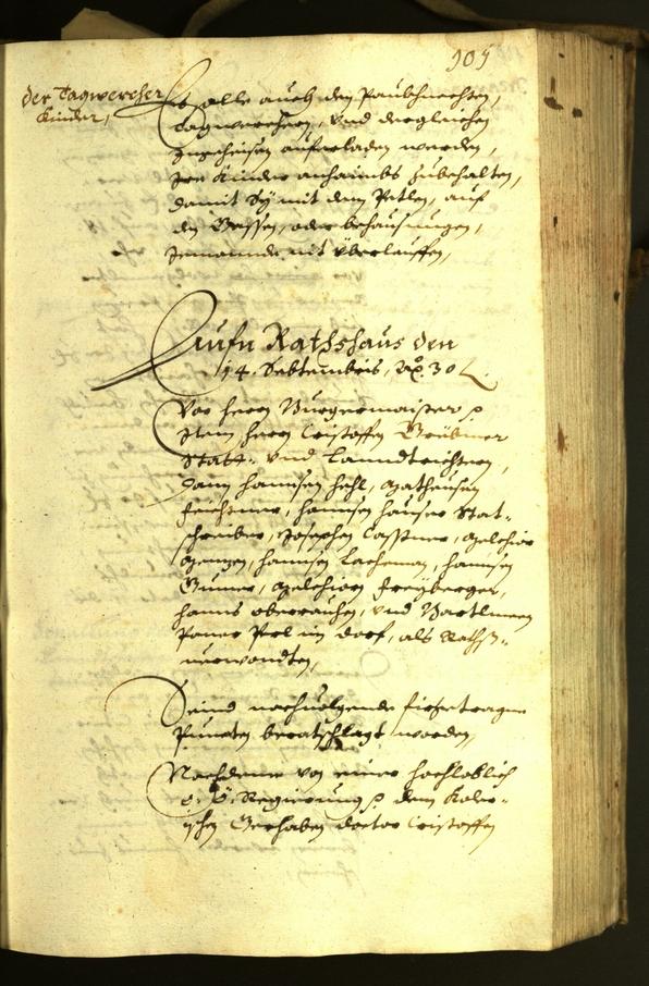 Stadtarchiv Bozen - BOhisto Ratsprotokoll 1630 