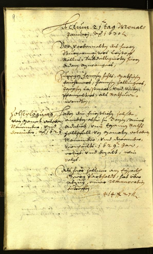 Civic Archives of Bozen-Bolzano - BOhisto Minutes of the council 1630 