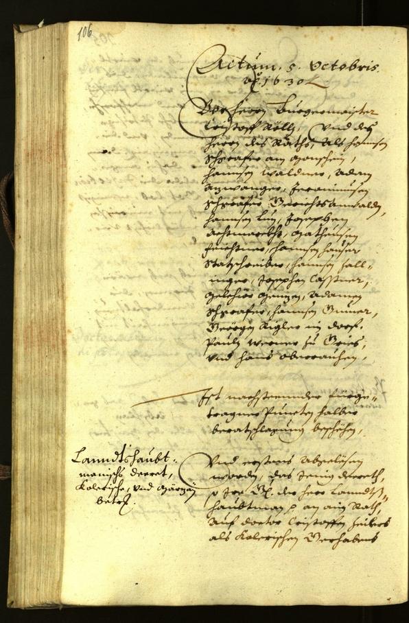 Civic Archives of Bozen-Bolzano - BOhisto Minutes of the council 1630 