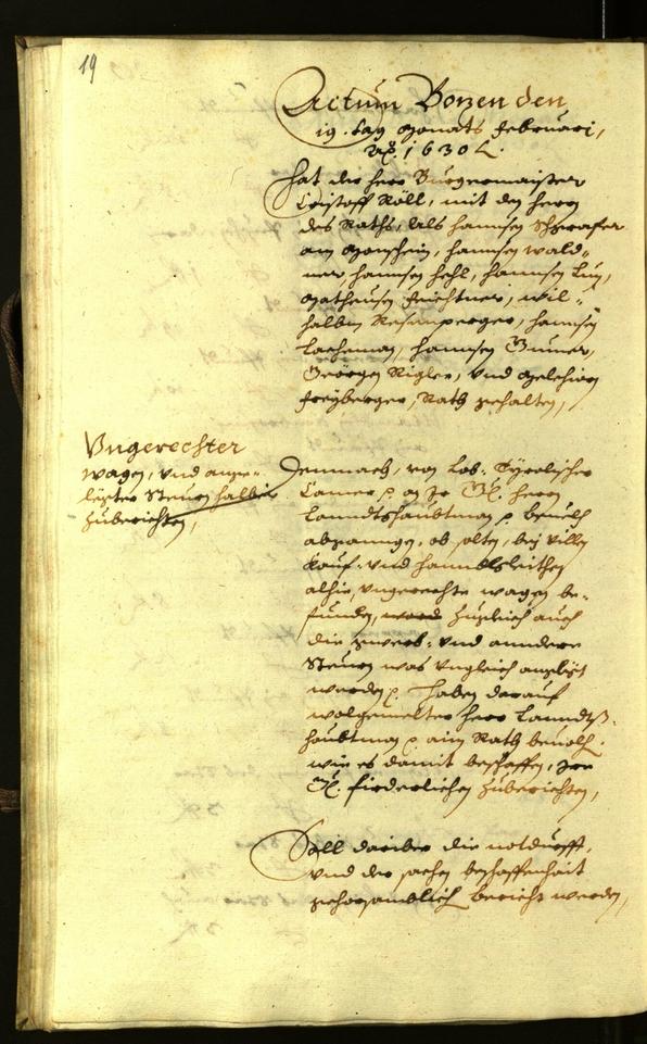 Civic Archives of Bozen-Bolzano - BOhisto Minutes of the council 1630 