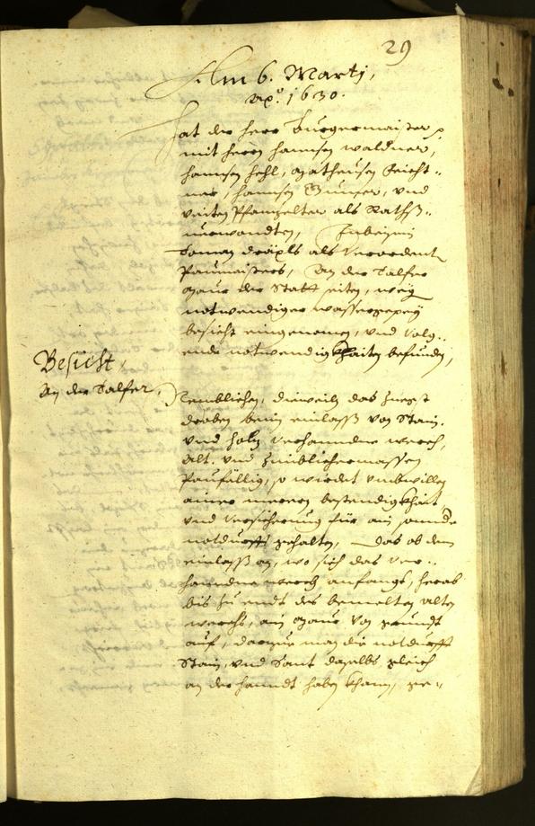 Civic Archives of Bozen-Bolzano - BOhisto Minutes of the council 1630 