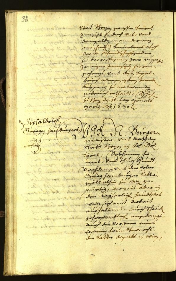 Civic Archives of Bozen-Bolzano - BOhisto Minutes of the council 1630 