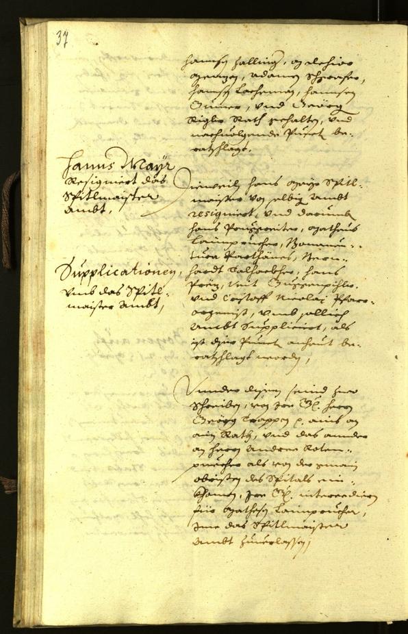 Civic Archives of Bozen-Bolzano - BOhisto Minutes of the council 1630 