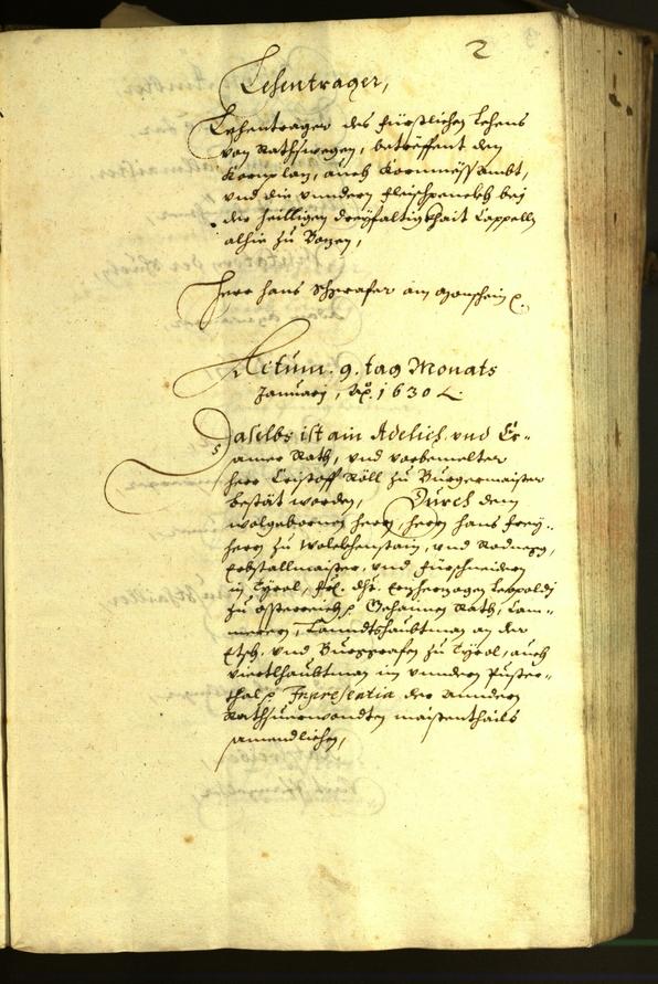 Civic Archives of Bozen-Bolzano - BOhisto Minutes of the council 1630 