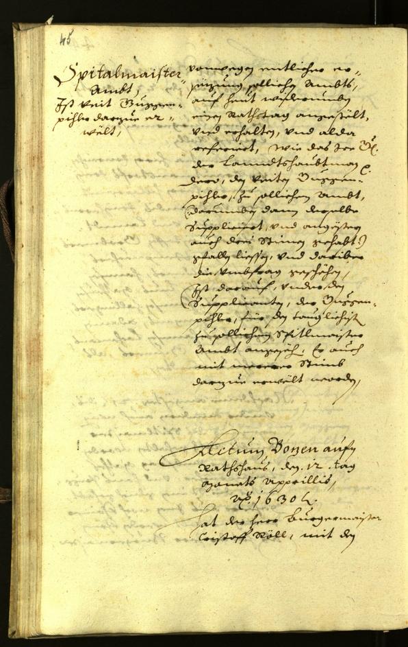 Civic Archives of Bozen-Bolzano - BOhisto Minutes of the council 1630 