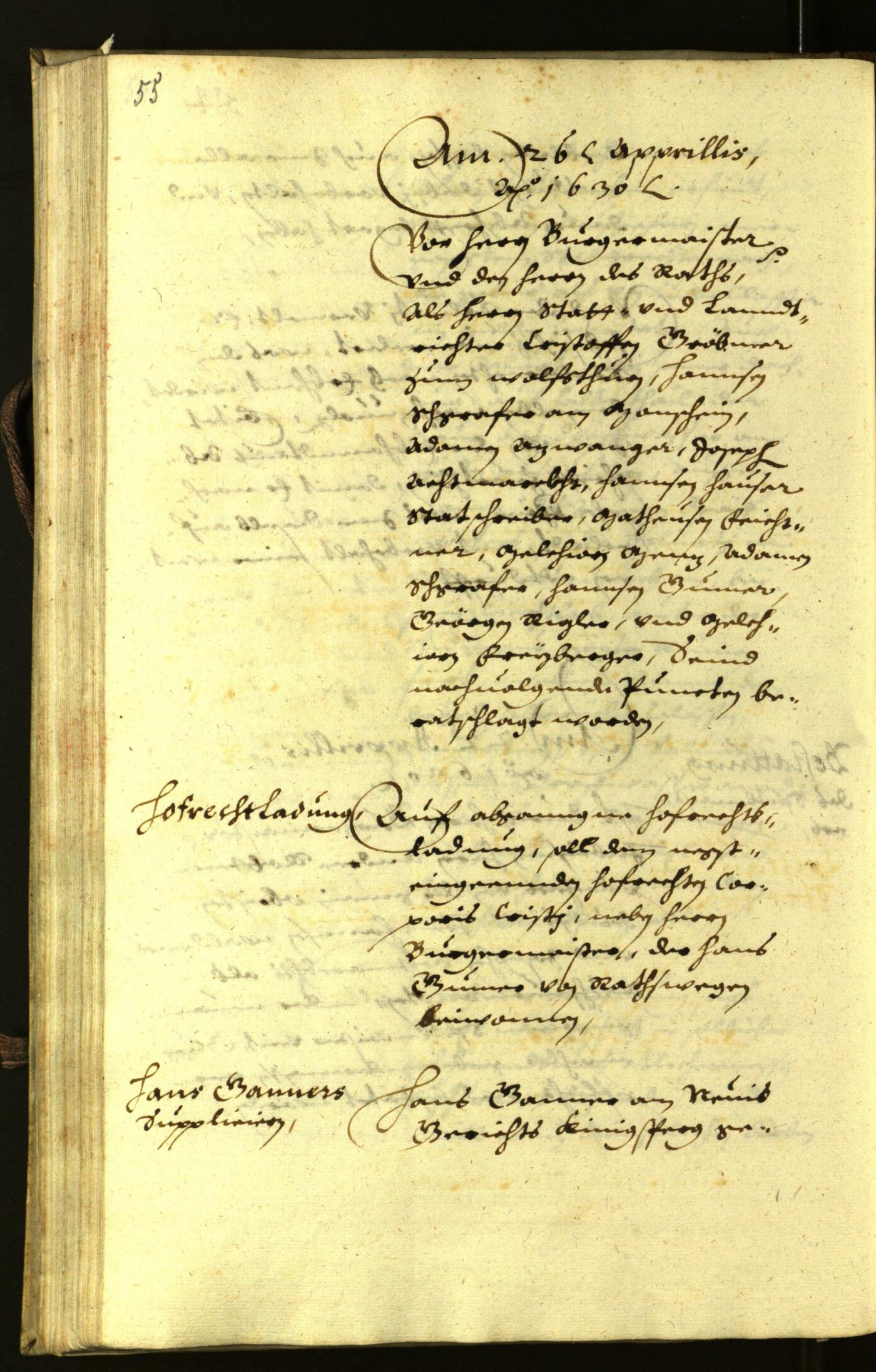 Civic Archives of Bozen-Bolzano - BOhisto Minutes of the council 1630 