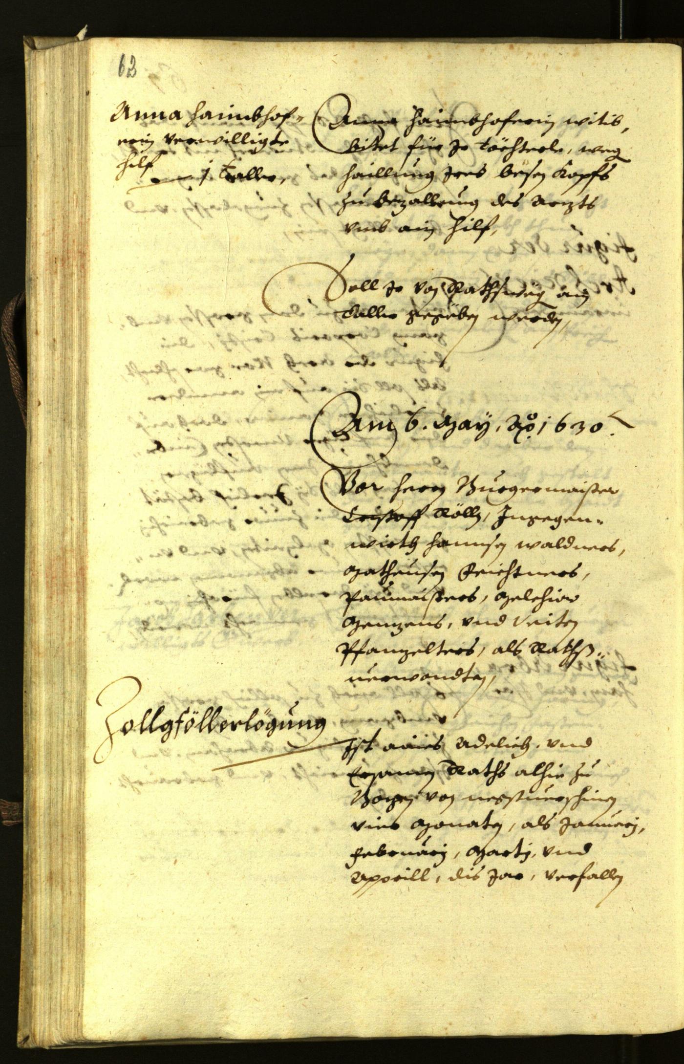 Civic Archives of Bozen-Bolzano - BOhisto Minutes of the council 1630 