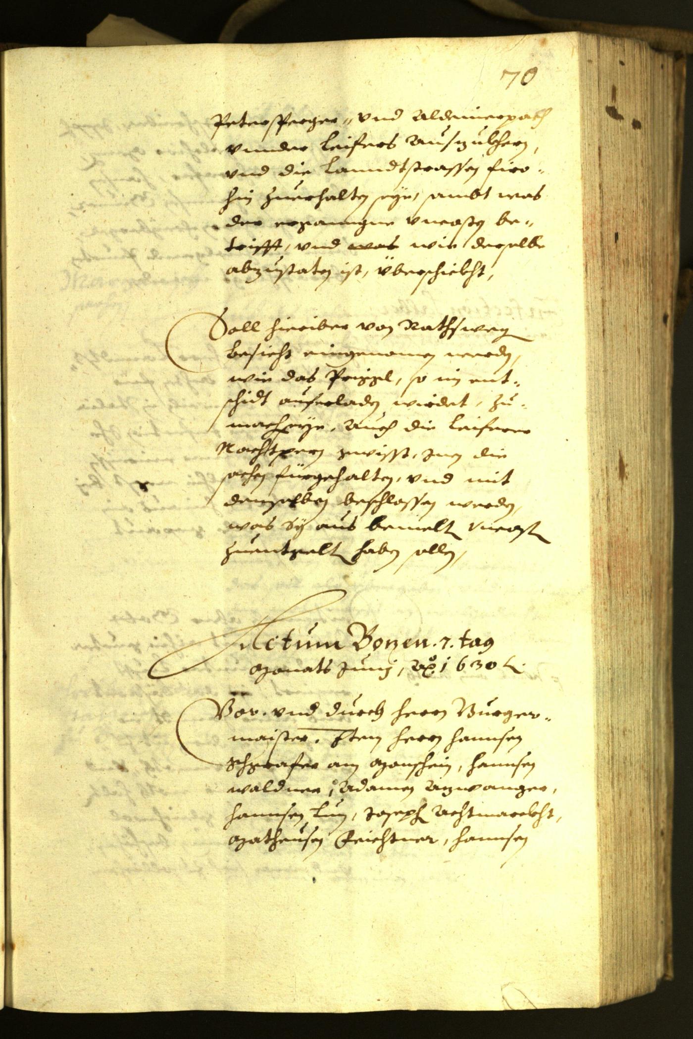 Civic Archives of Bozen-Bolzano - BOhisto Minutes of the council 1630 