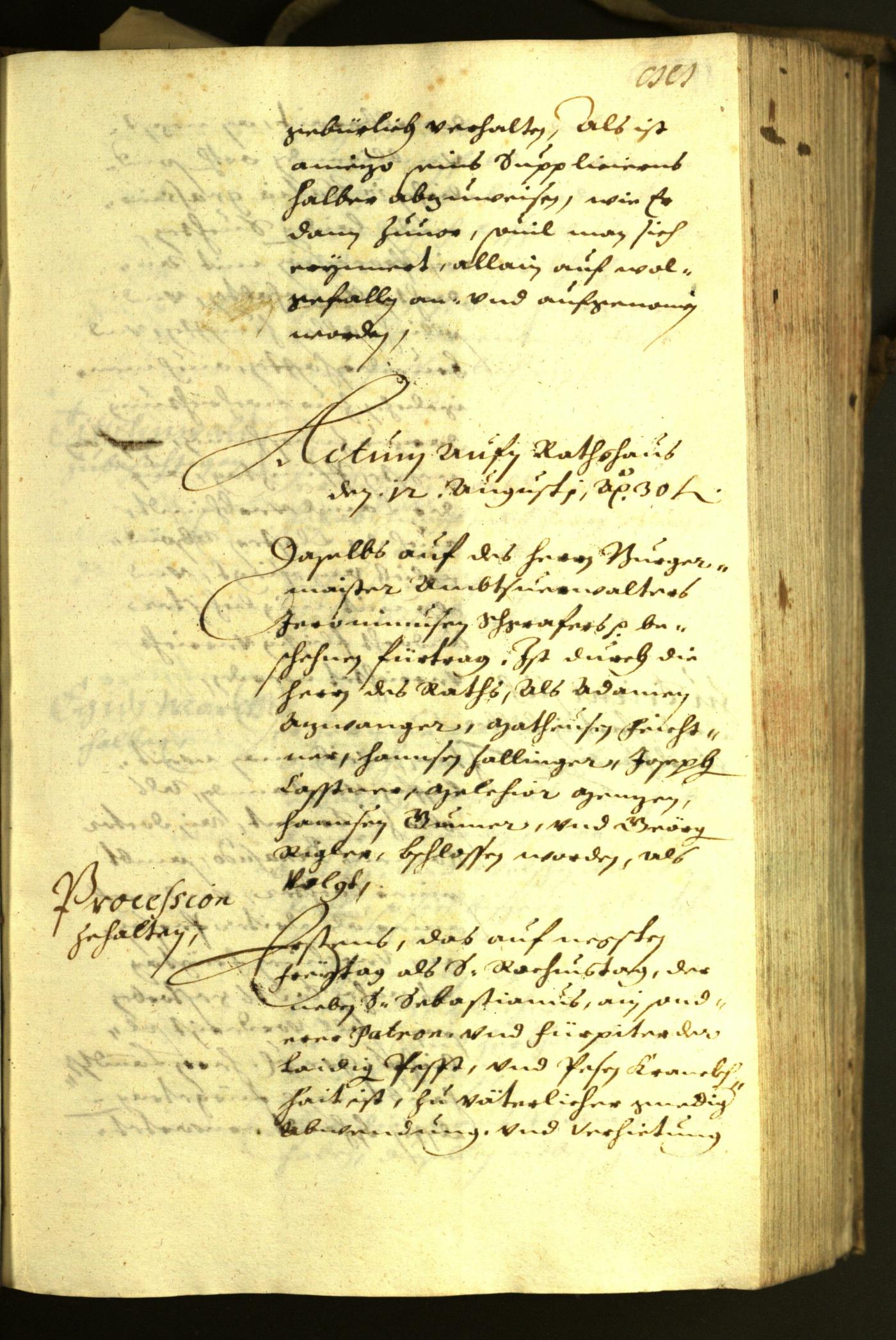 Civic Archives of Bozen-Bolzano - BOhisto Minutes of the council 1630 