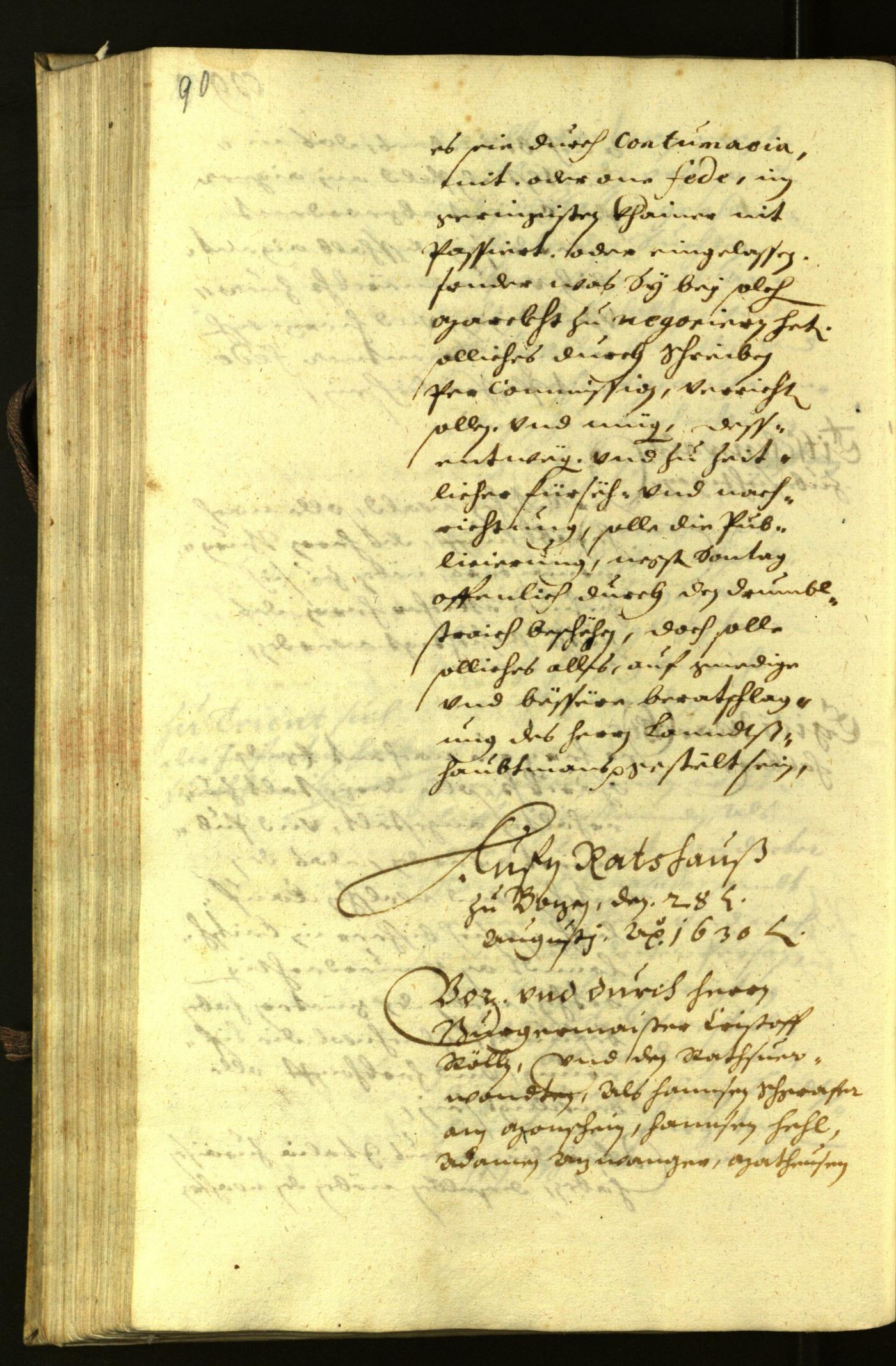 Civic Archives of Bozen-Bolzano - BOhisto Minutes of the council 1630 