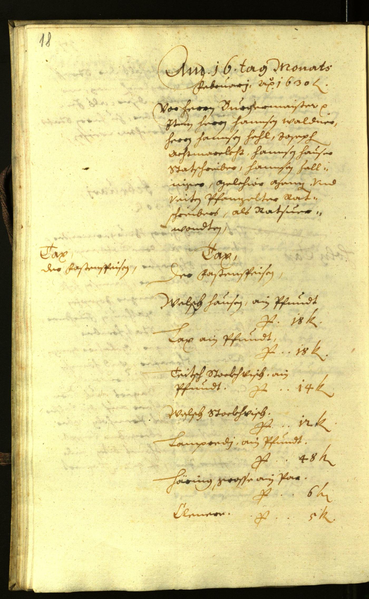 Civic Archives of Bozen-Bolzano - BOhisto Minutes of the council 1630 