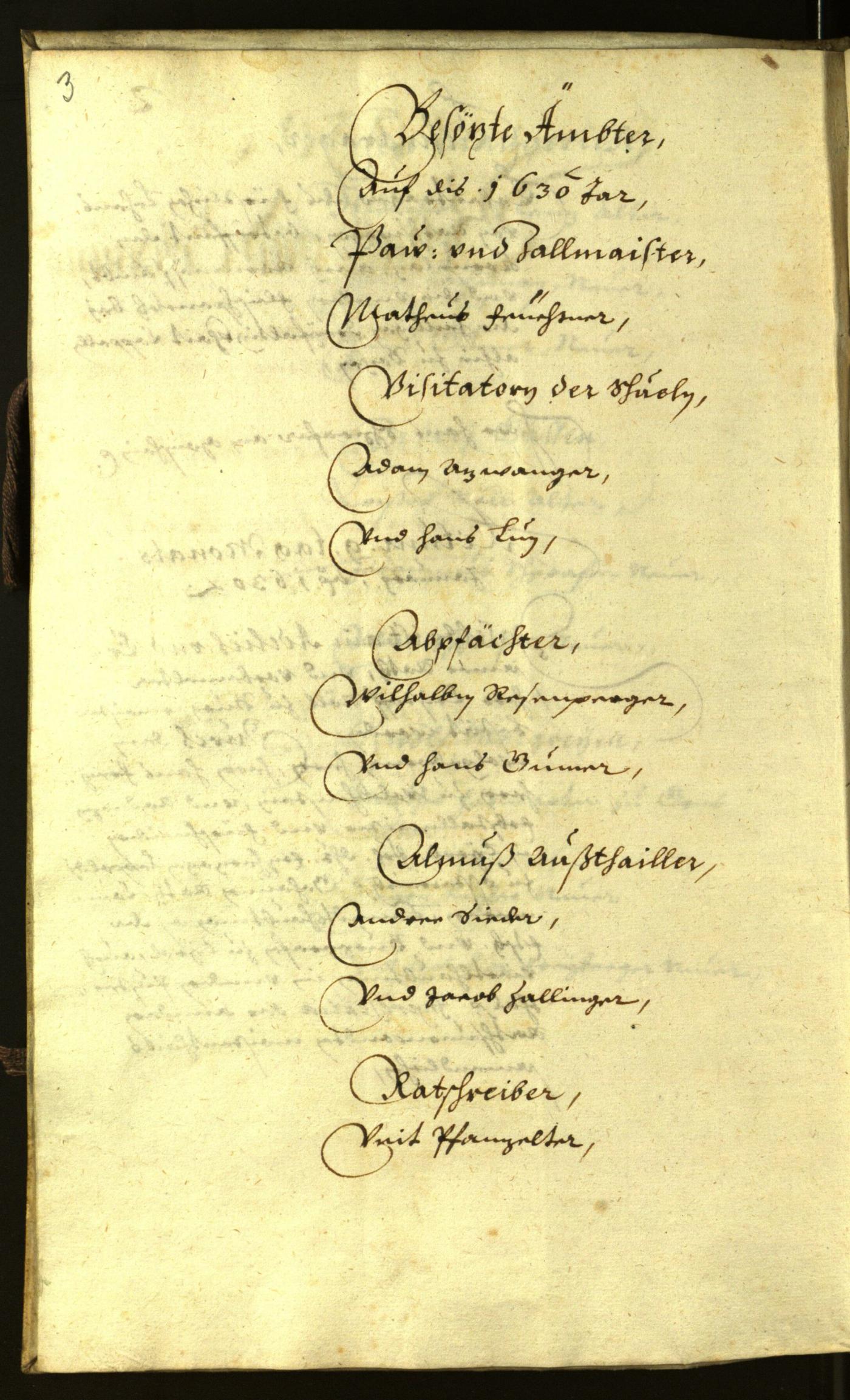 Civic Archives of Bozen-Bolzano - BOhisto Minutes of the council 1630 