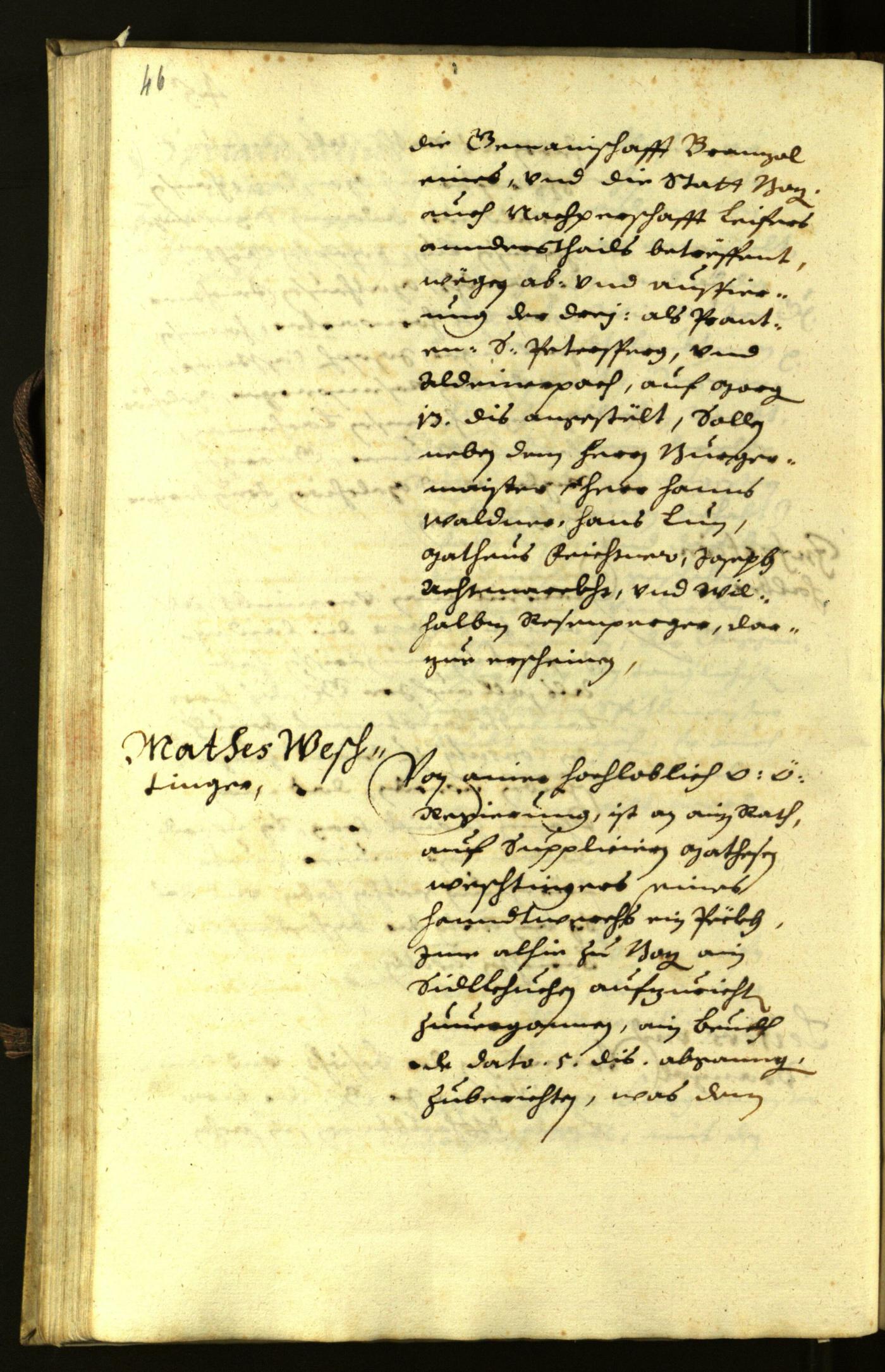 Stadtarchiv Bozen - BOhisto Ratsprotokoll 1630 