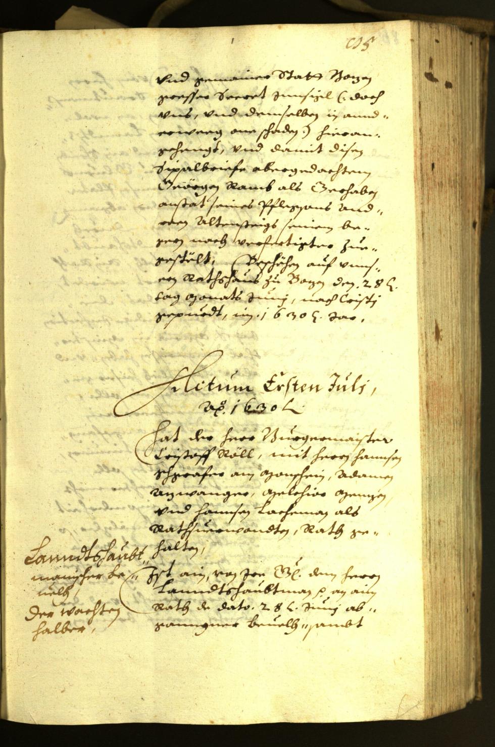 Civic Archives of Bozen-Bolzano - BOhisto Minutes of the council 1630 