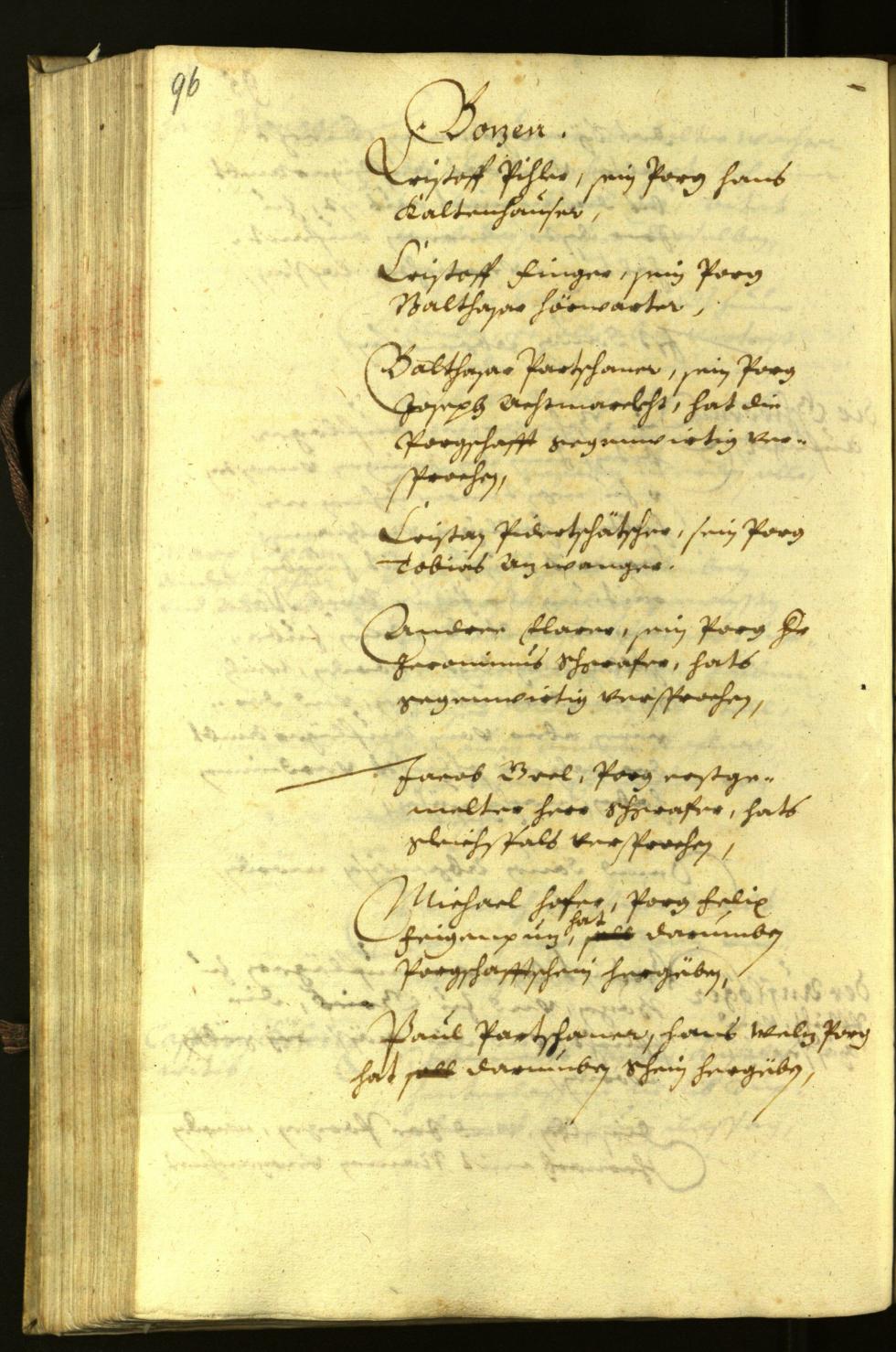 Civic Archives of Bozen-Bolzano - BOhisto Minutes of the council 1630 