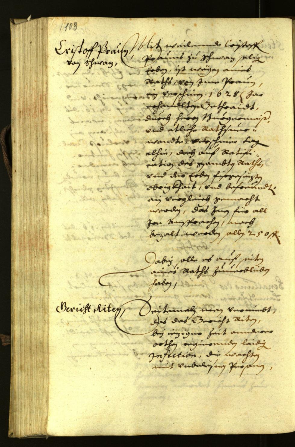 Civic Archives of Bozen-Bolzano - BOhisto Minutes of the council 1630 