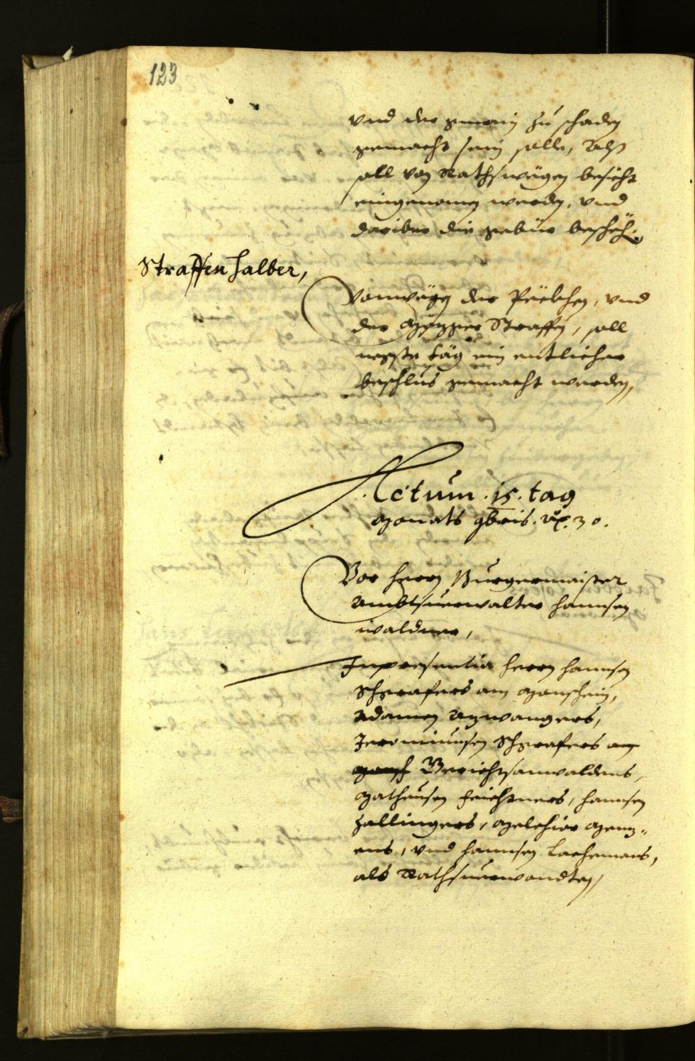 Civic Archives of Bozen-Bolzano - BOhisto Minutes of the council 1630 