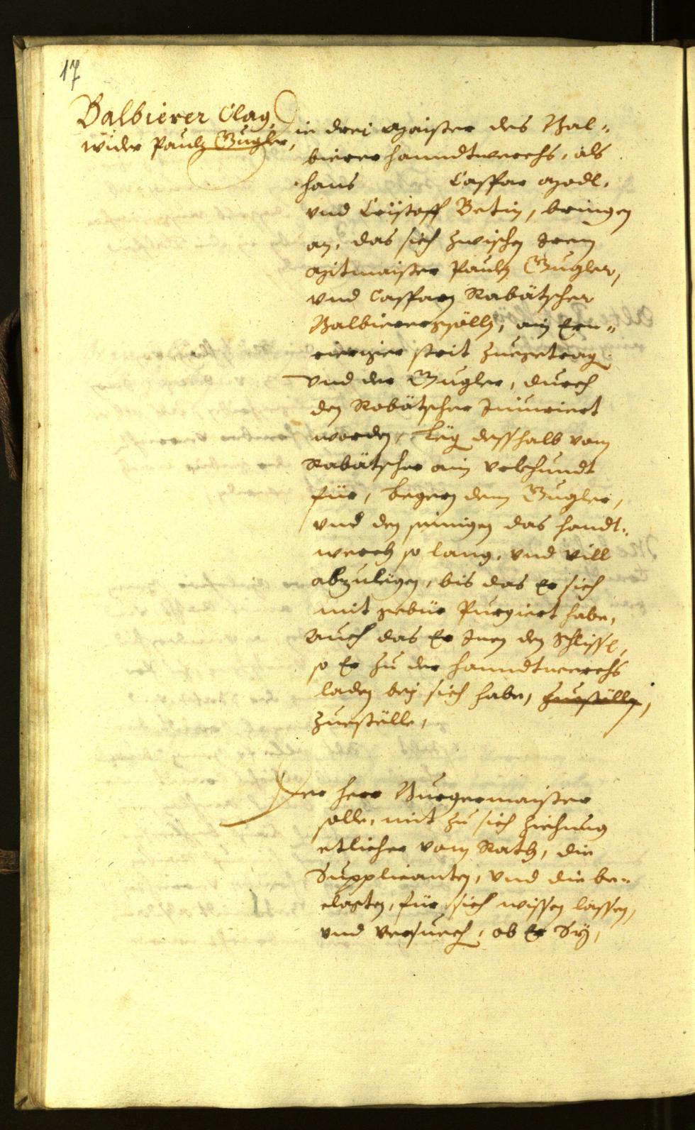 Civic Archives of Bozen-Bolzano - BOhisto Minutes of the council 1630 