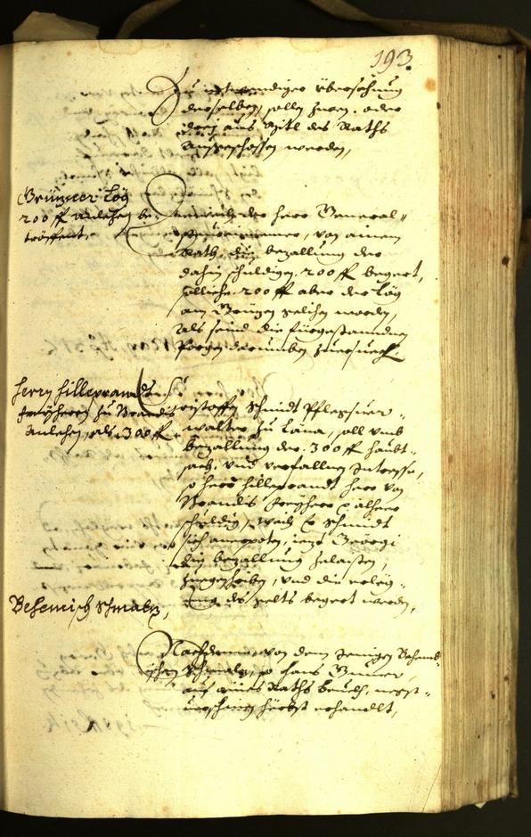 Stadtarchiv Bozen - BOhisto Ratsprotokoll 1631 