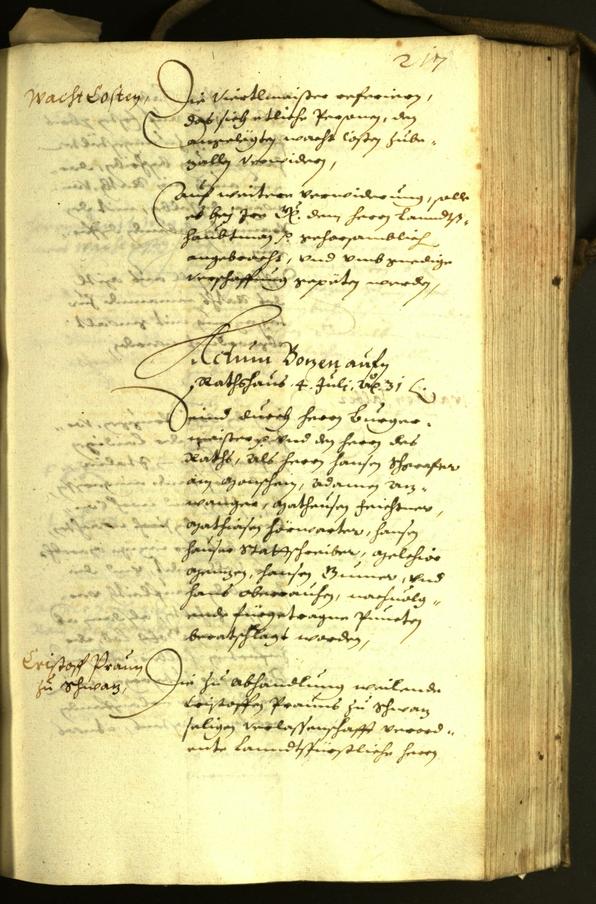 Archivio Storico della Città di Bolzano - BOhisto protocollo consiliare 1631 