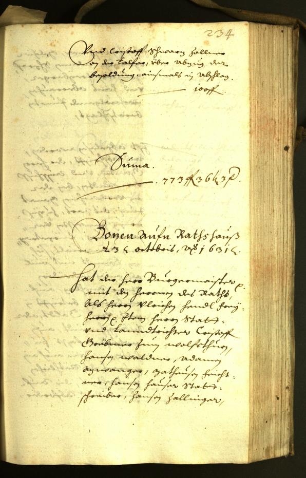 Archivio Storico della Città di Bolzano - BOhisto protocollo consiliare 1631 