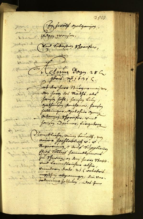 Civic Archives of Bozen-Bolzano - BOhisto Minutes of the council 1631 