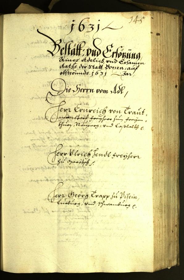 Archivio Storico della Città di Bolzano - BOhisto protocollo consiliare 1631 