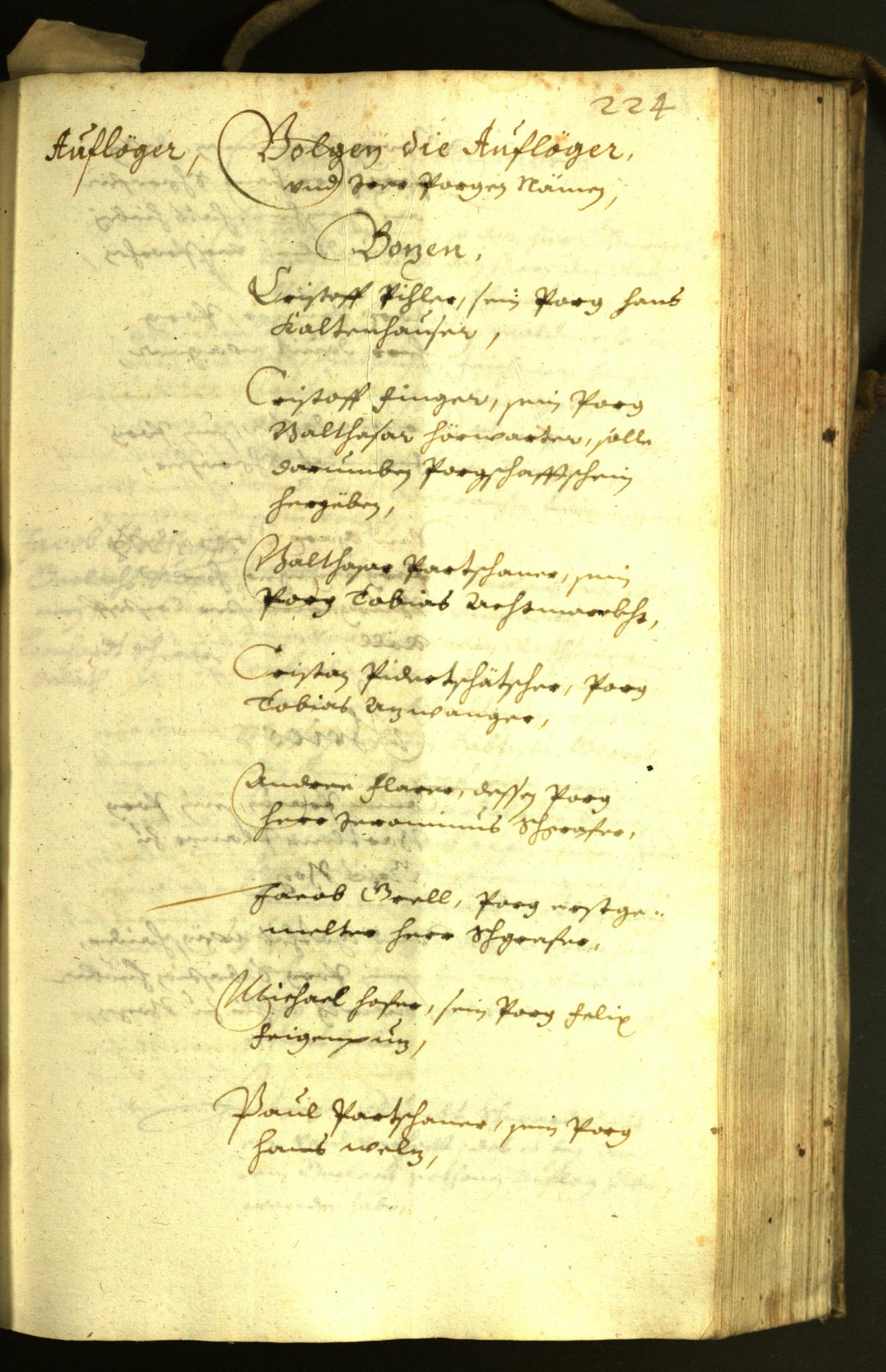 Civic Archives of Bozen-Bolzano - BOhisto Minutes of the council 1631 