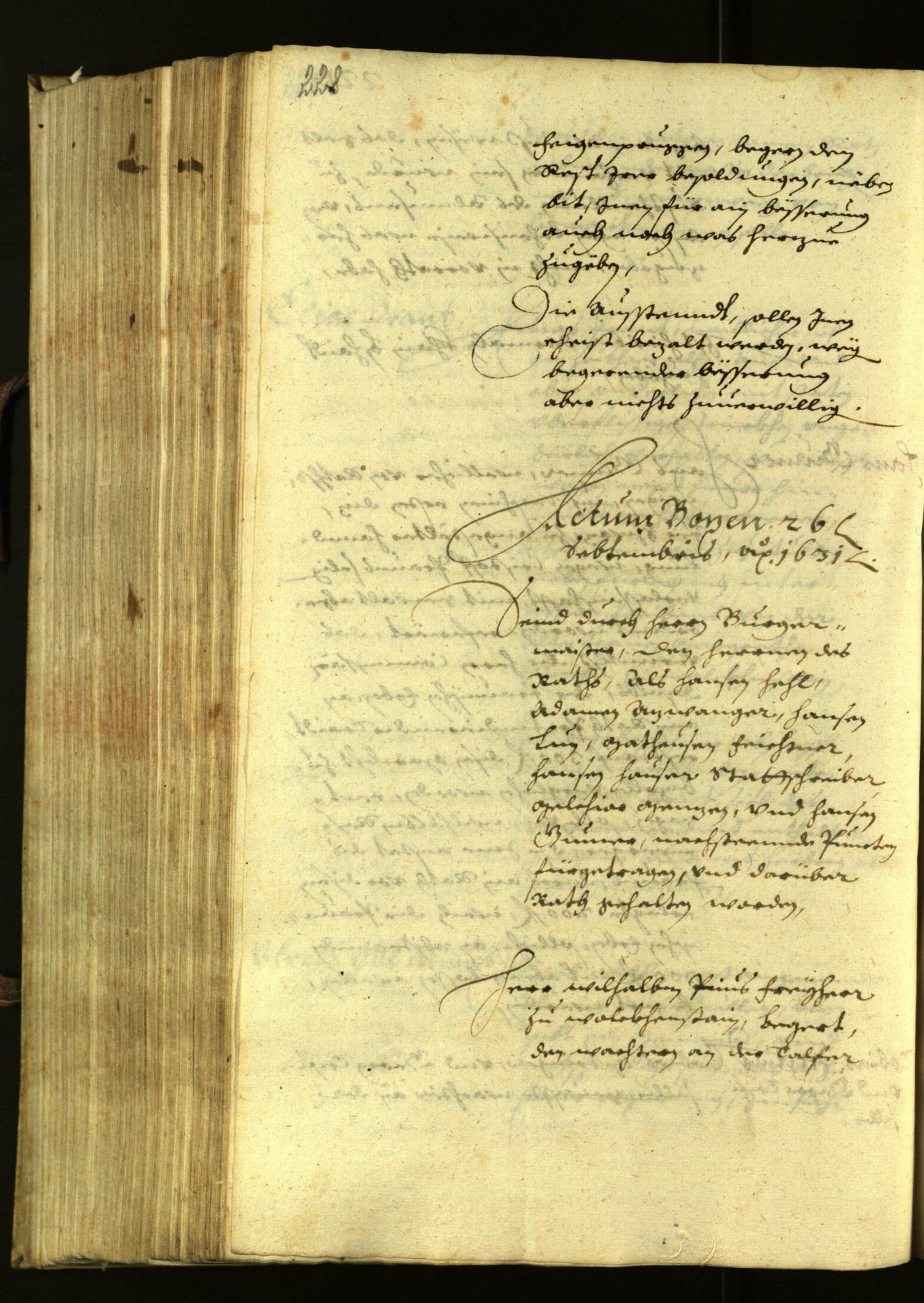 Civic Archives of Bozen-Bolzano - BOhisto Minutes of the council 1631 