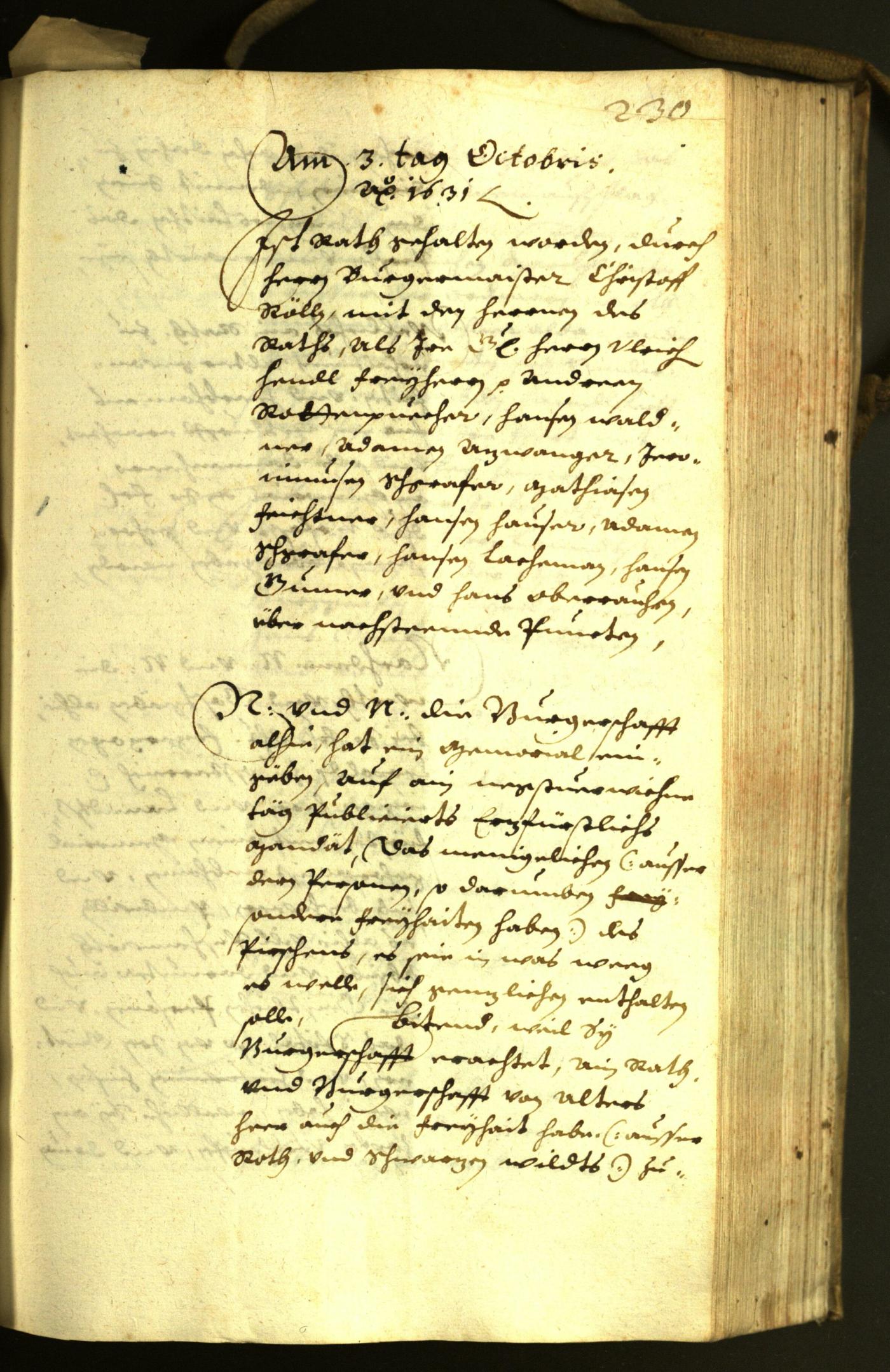 Civic Archives of Bozen-Bolzano - BOhisto Minutes of the council 1631 