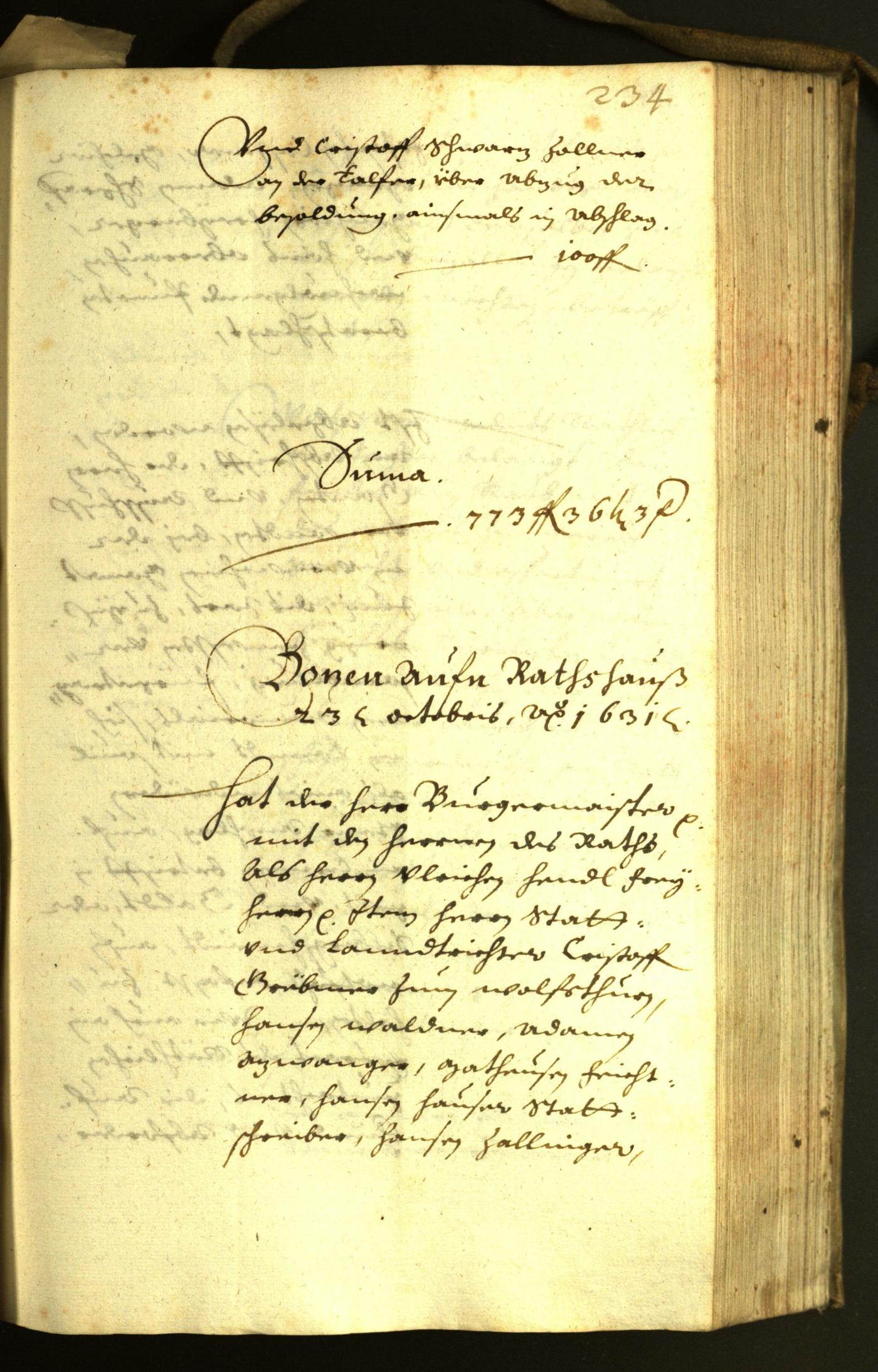 Civic Archives of Bozen-Bolzano - BOhisto Minutes of the council 1631 