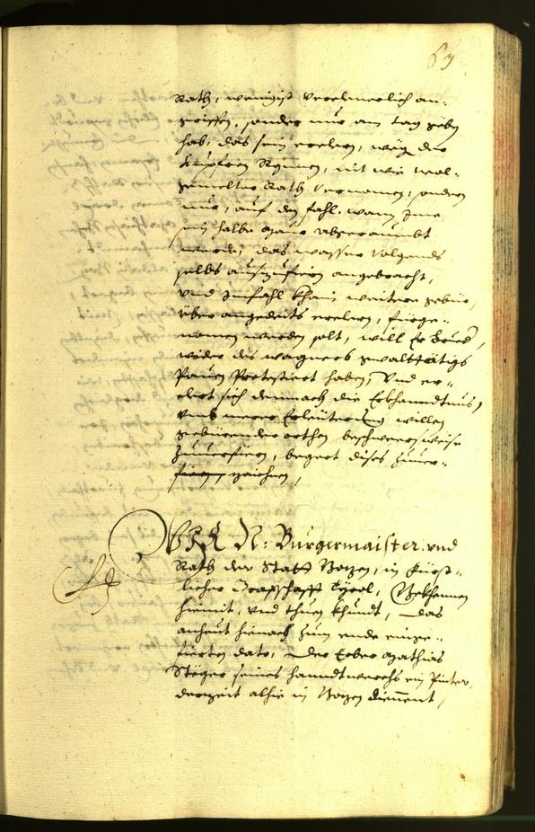 Stadtarchiv Bozen - BOhisto Ratsprotokoll 1632 