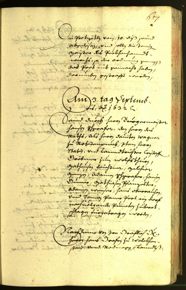 Stadtarchiv Bozen - BOhisto Ratsprotokoll 1632 