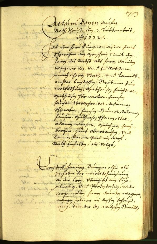 Civic Archives of Bozen-Bolzano - BOhisto Minutes of the council 1632 