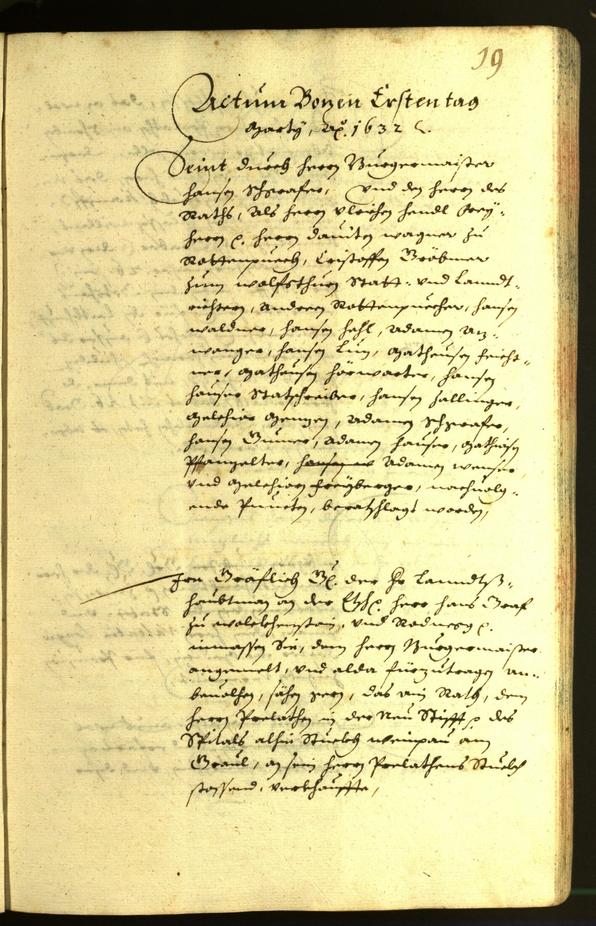 Civic Archives of Bozen-Bolzano - BOhisto Minutes of the council 1632 