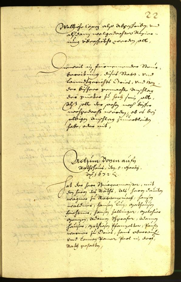 Civic Archives of Bozen-Bolzano - BOhisto Minutes of the council 1632 