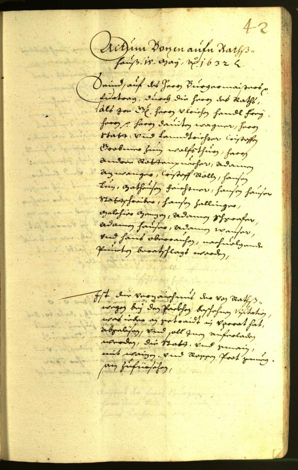 Civic Archives of Bozen-Bolzano - BOhisto Minutes of the council 1632 