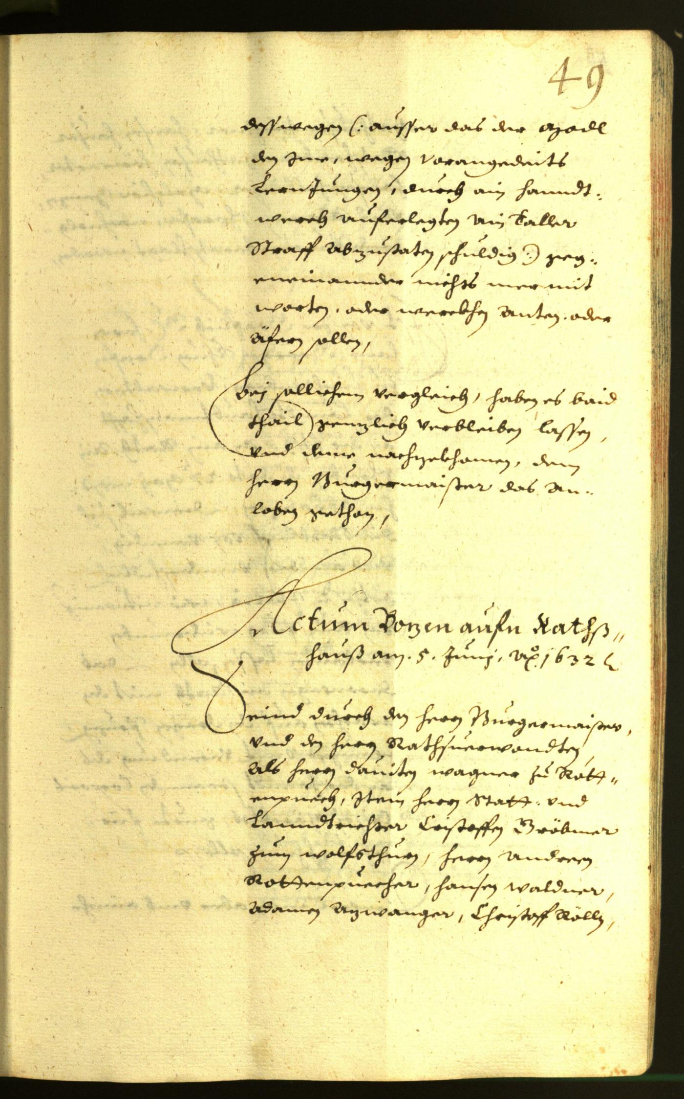 Civic Archives of Bozen-Bolzano - BOhisto Minutes of the council 1632 