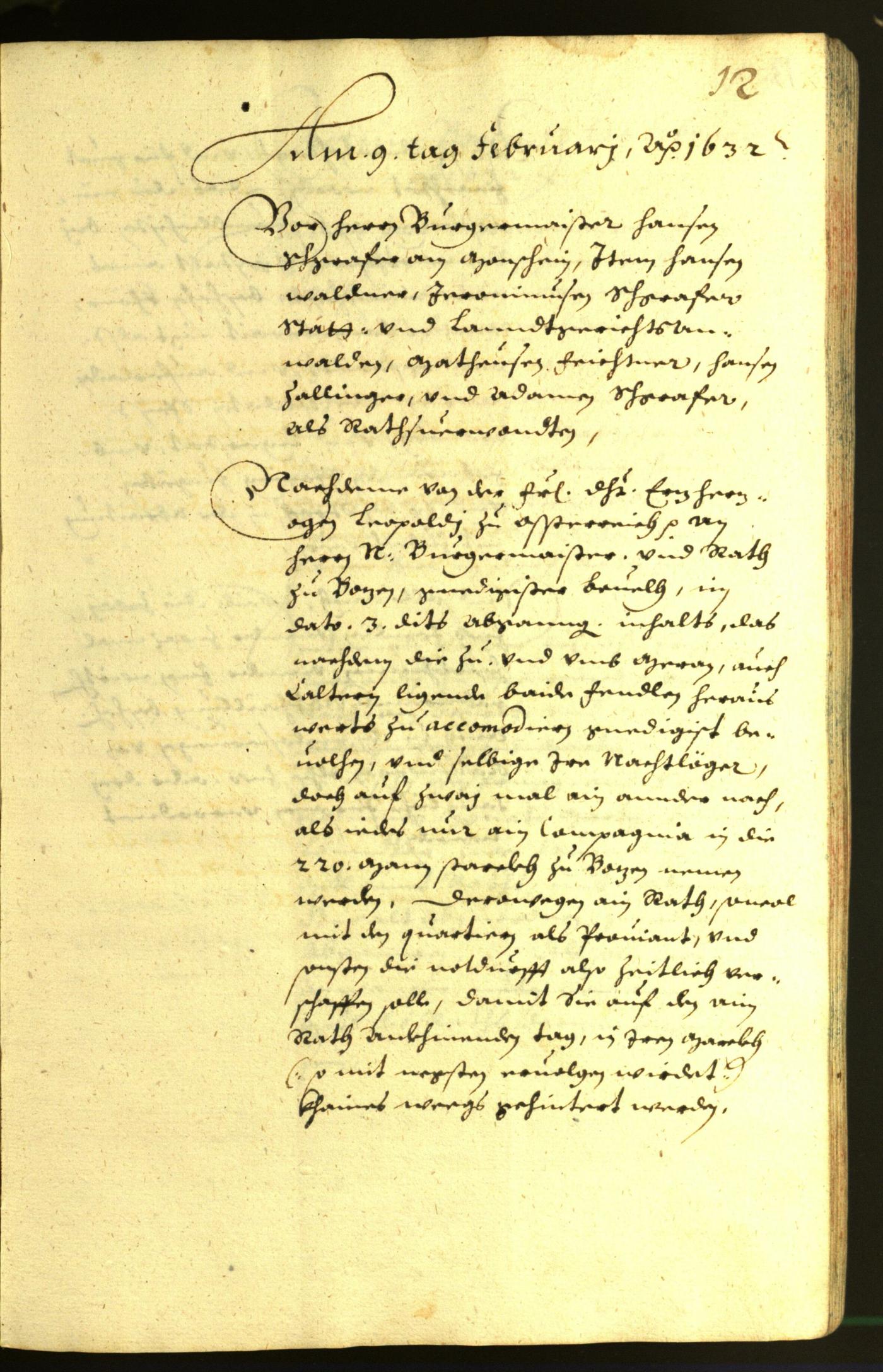 Civic Archives of Bozen-Bolzano - BOhisto Minutes of the council 1632 