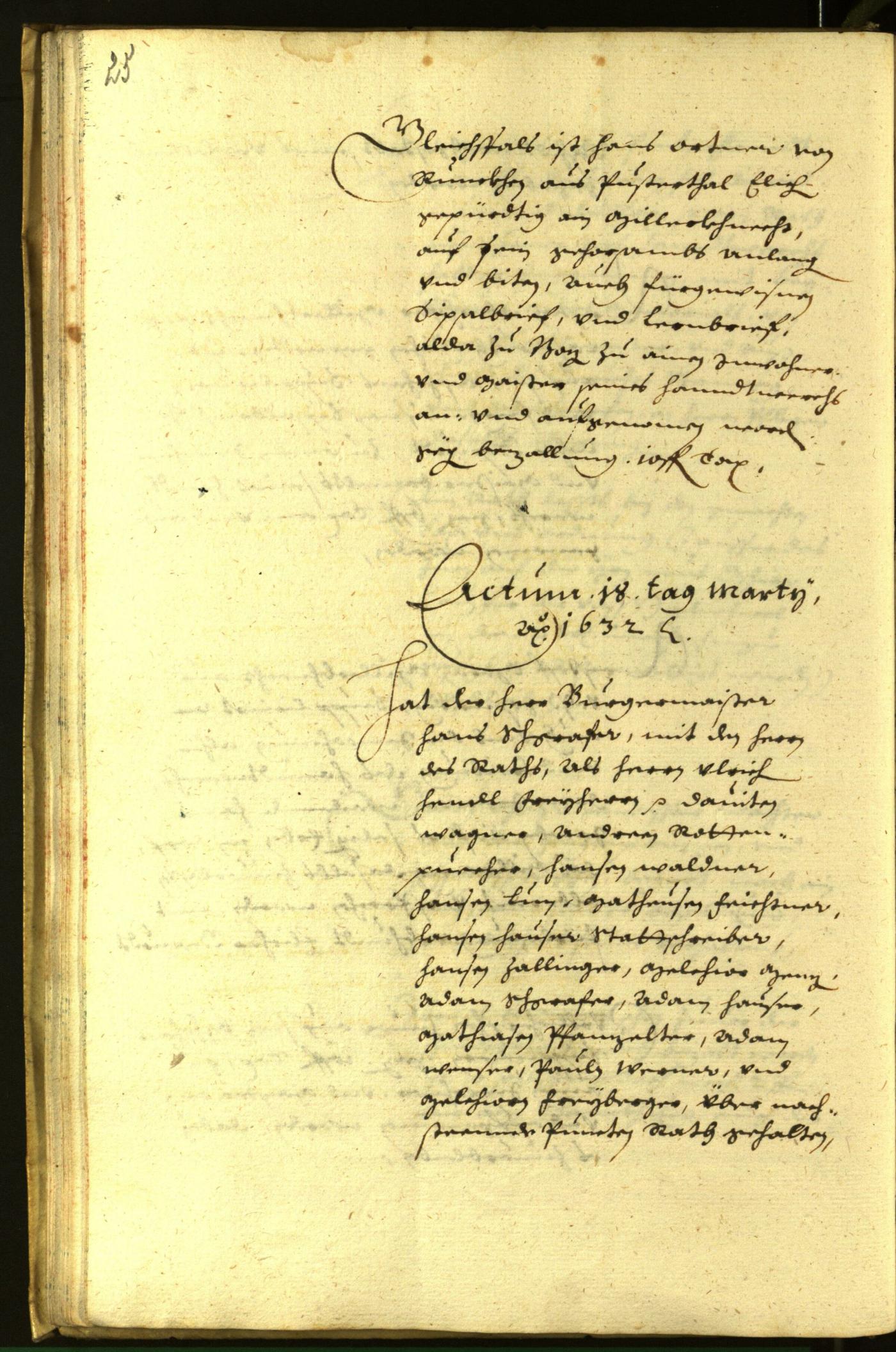 Civic Archives of Bozen-Bolzano - BOhisto Minutes of the council 1632 