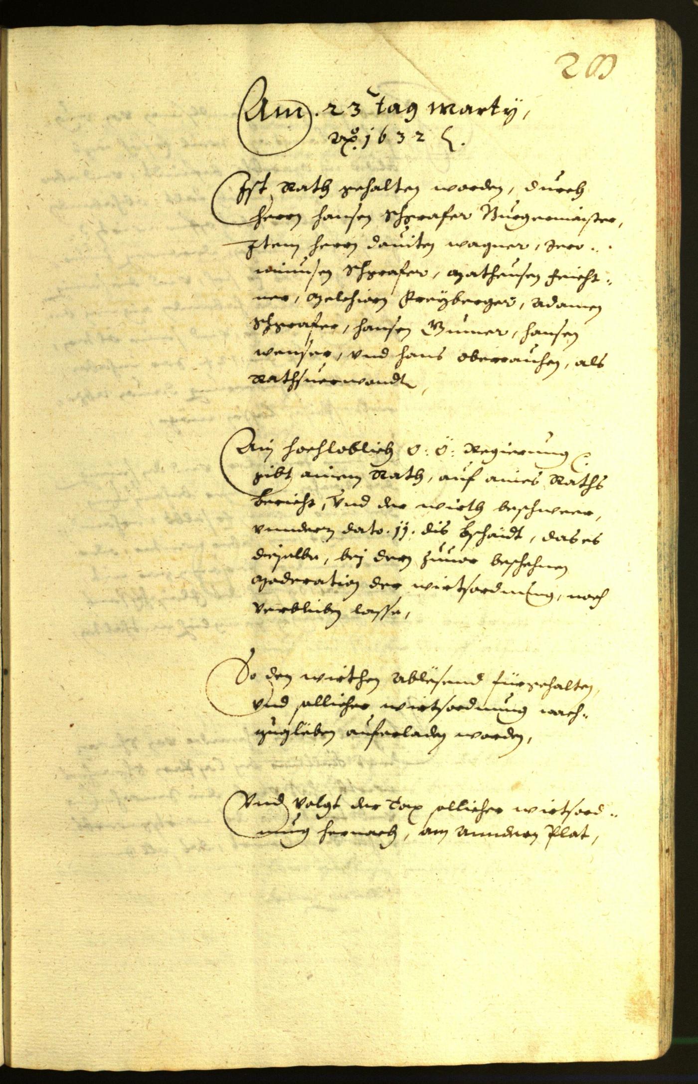 Civic Archives of Bozen-Bolzano - BOhisto Minutes of the council 1632 