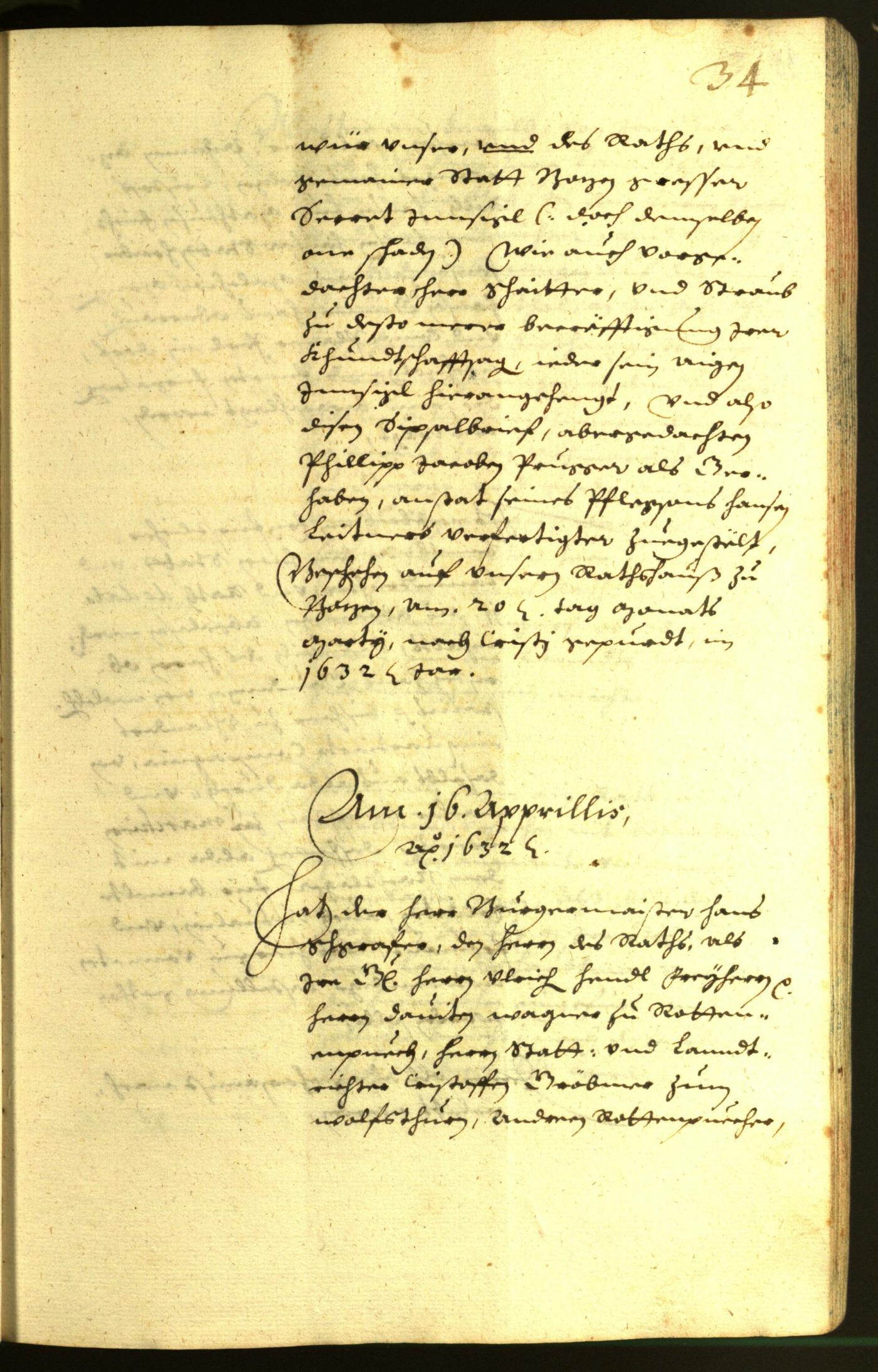 Civic Archives of Bozen-Bolzano - BOhisto Minutes of the council 1632 