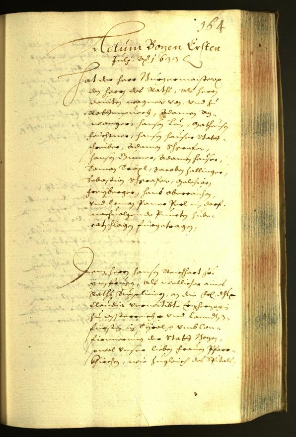 Civic Archives of Bozen-Bolzano - BOhisto Minutes of the council 1633 